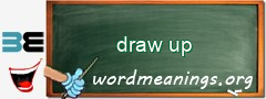 WordMeaning blackboard for draw up